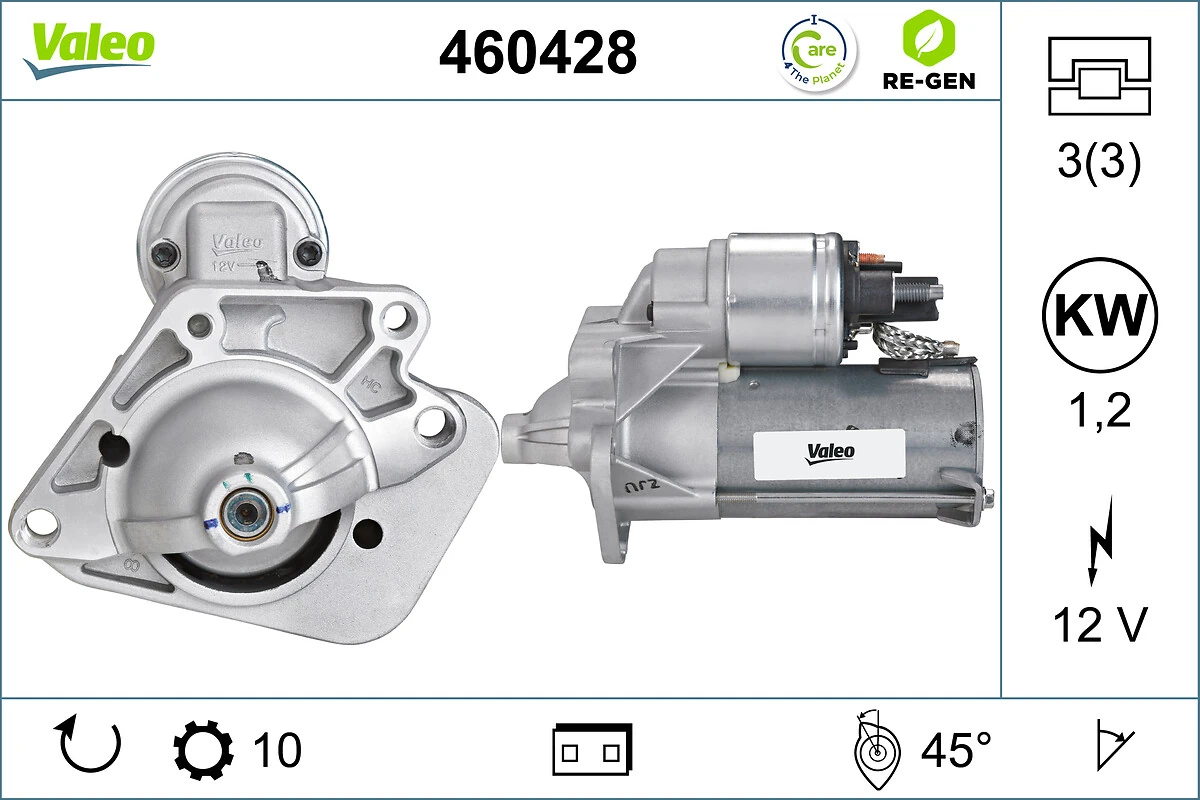 Starter VALEO RE-GEN REMANUFACTURED 460428