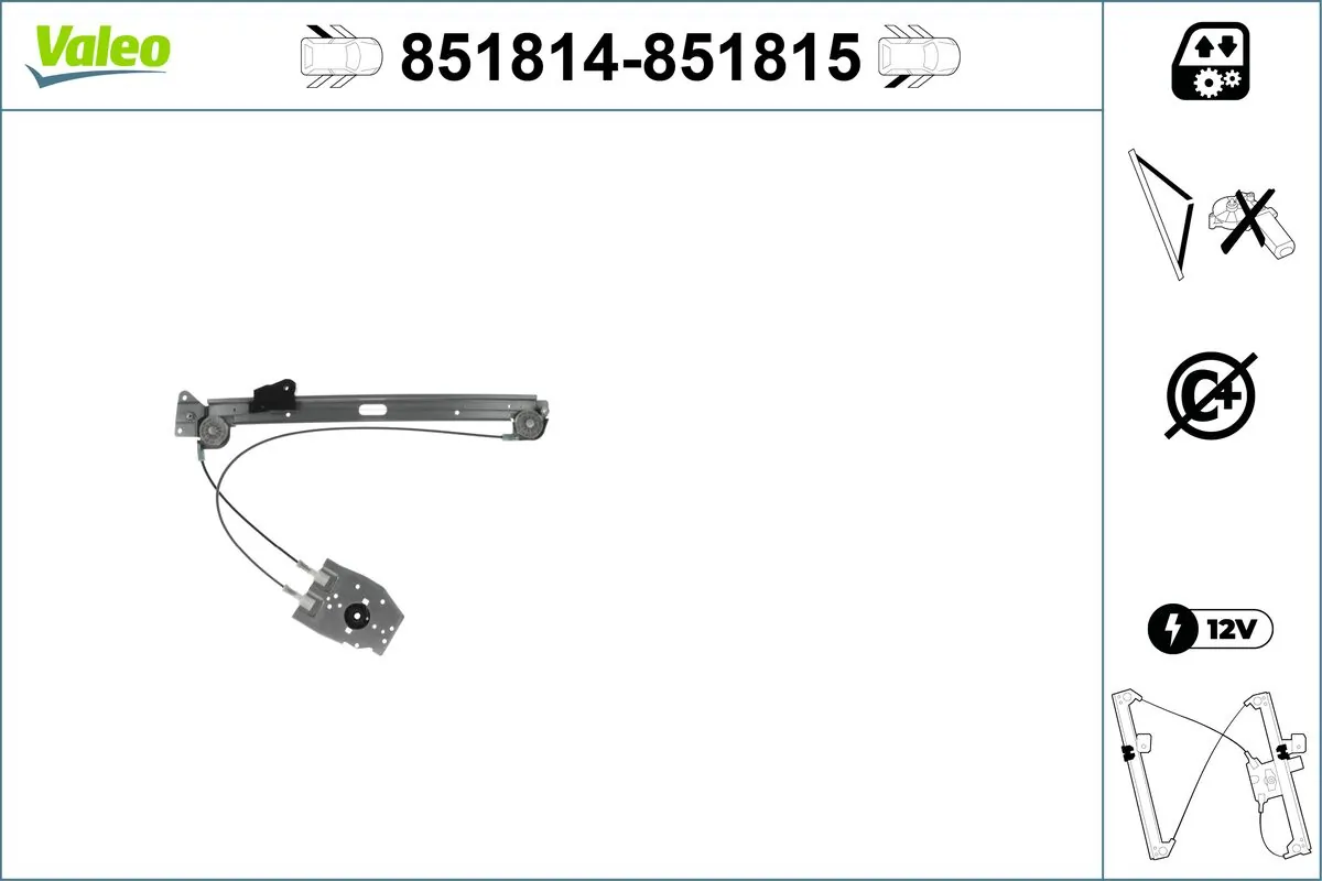 VALEO 851814 Window Regulator