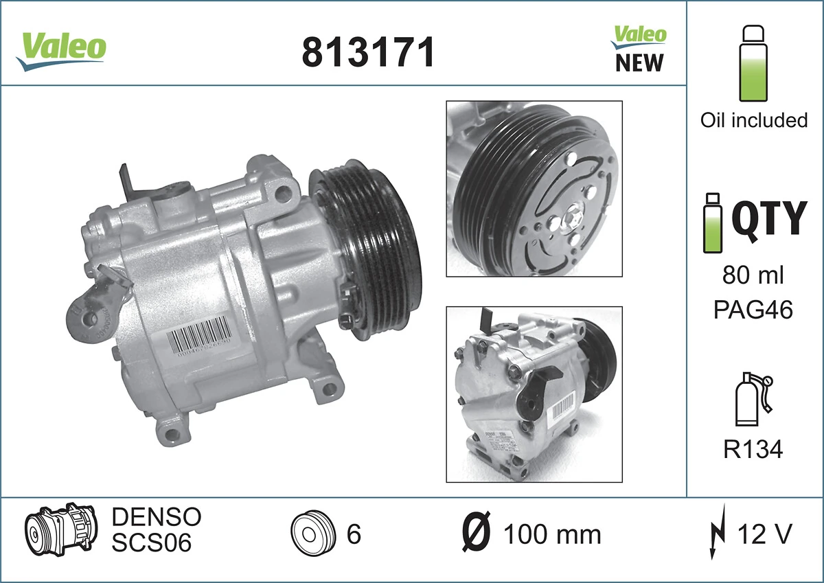 VALEO 813171 Compressor, air conditioning