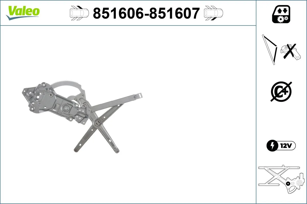 VALEO 851606 Window Regulator