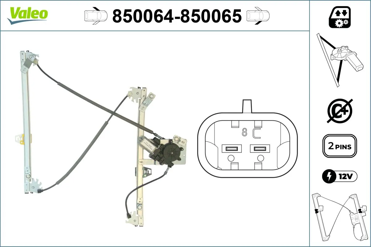 VALEO 850064 Window Regulator