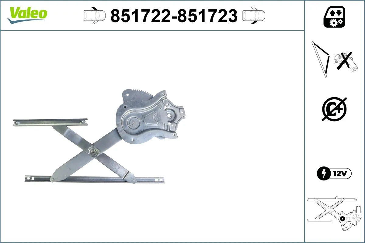 VALEO 851722 Window Regulator