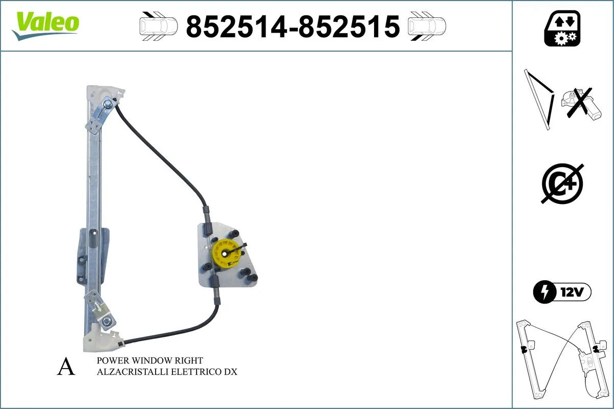 VALEO 852514 Window Regulator