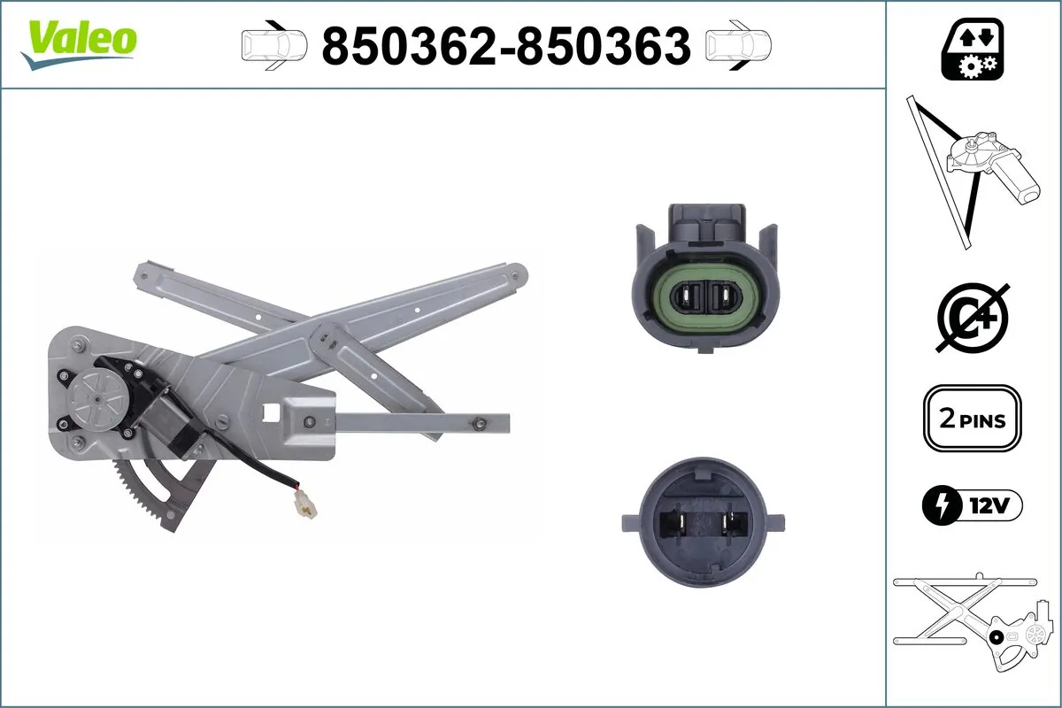 VALEO 850362 Window Regulator