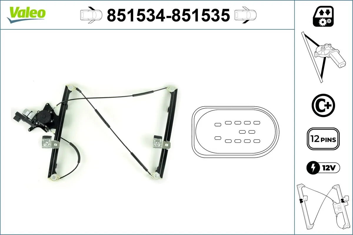 VALEO 851534 Window Regulator