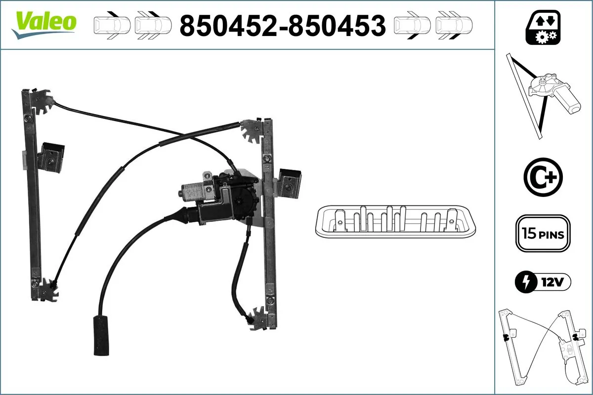 VALEO 850452 Window Regulator