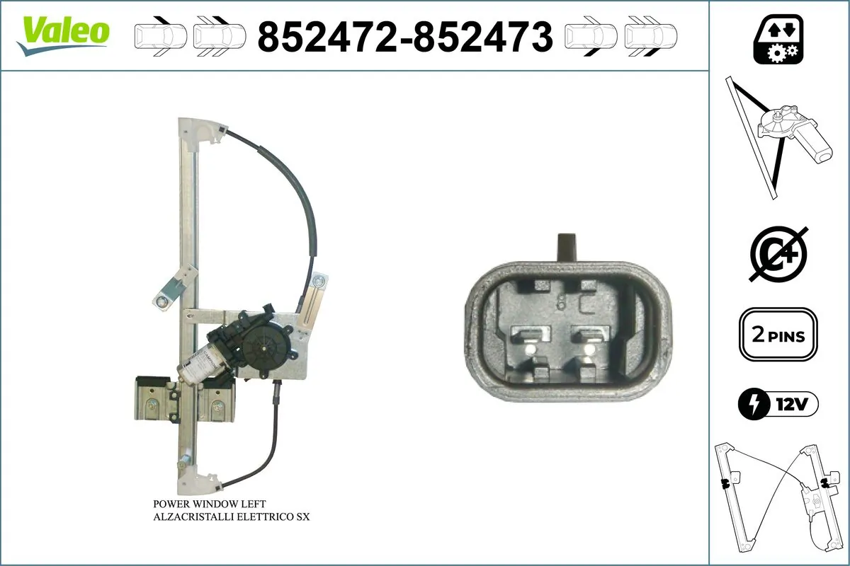 VALEO 852472 Window Regulator