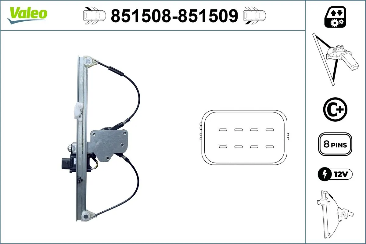 VALEO 851508 Window Regulator