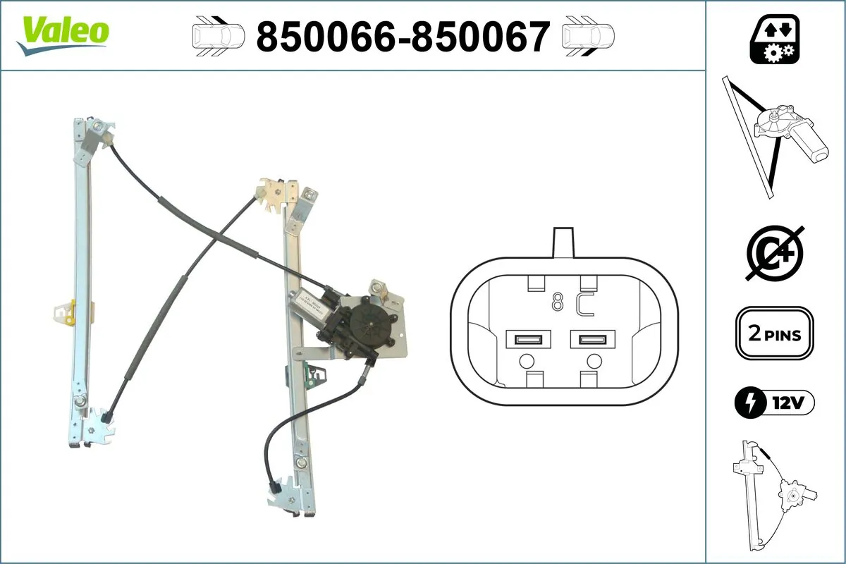 VALEO 850066 Window Regulator