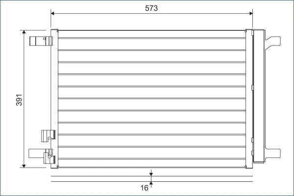 Condenser, air conditioning 822635