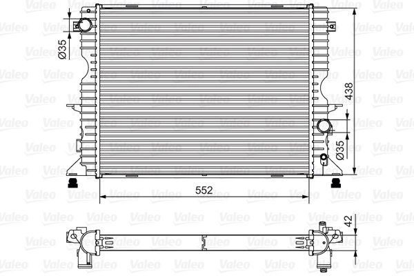 Radiator, engine cooling 701545