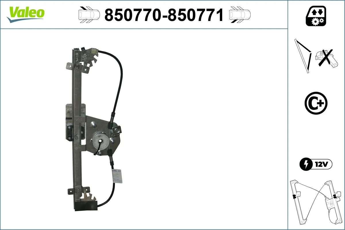 VALEO 850770 Window Regulator