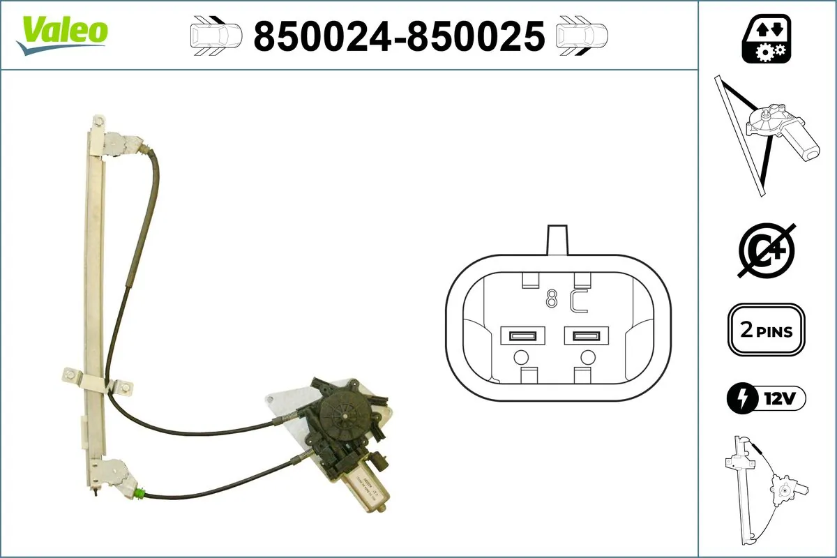 VALEO 850024 Window Regulator