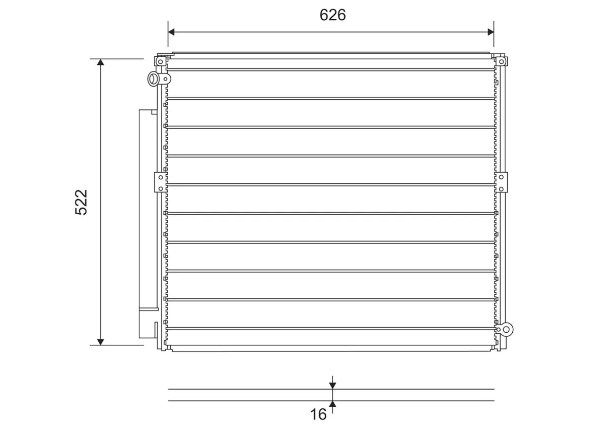 Condenser, air conditioning 814203