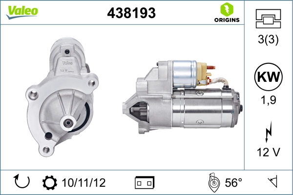 VALEO 438193 Starter