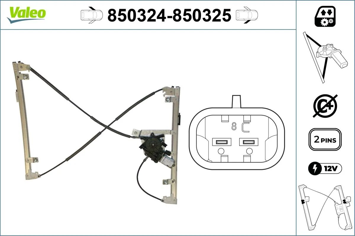VALEO 850324 Window Regulator
