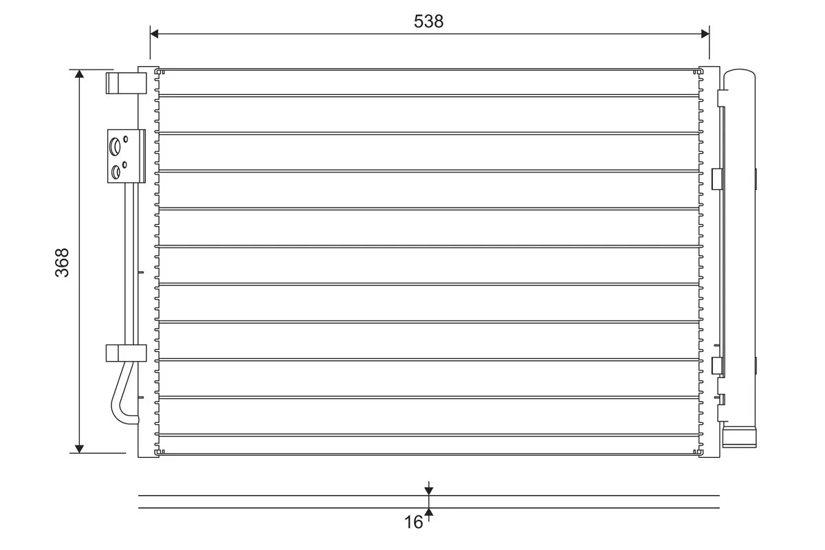 Condenser, air conditioning 822726