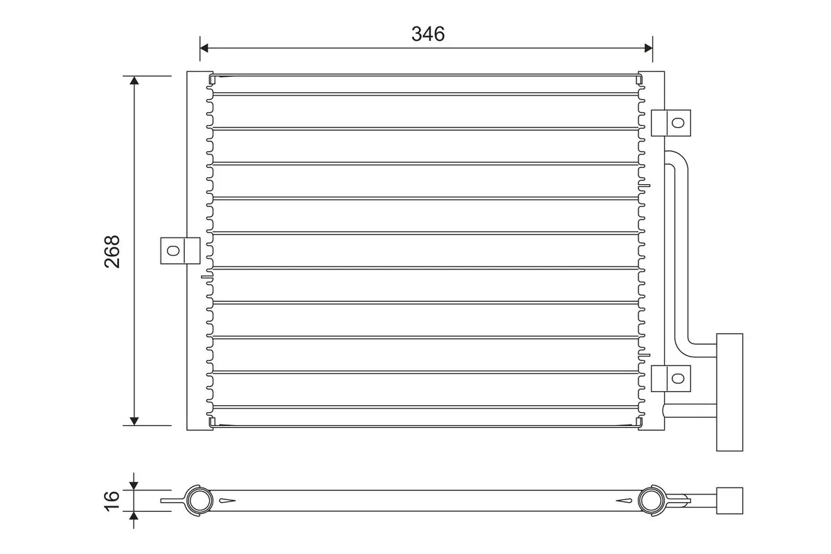 Condenser, air conditioning 822701