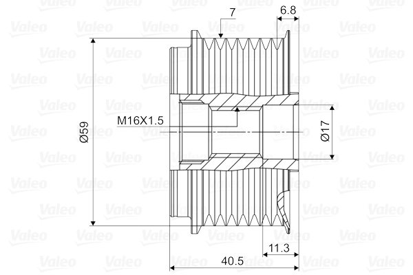 Alternator Freewheel Clutch VALEO NEW SPARE PART 588079