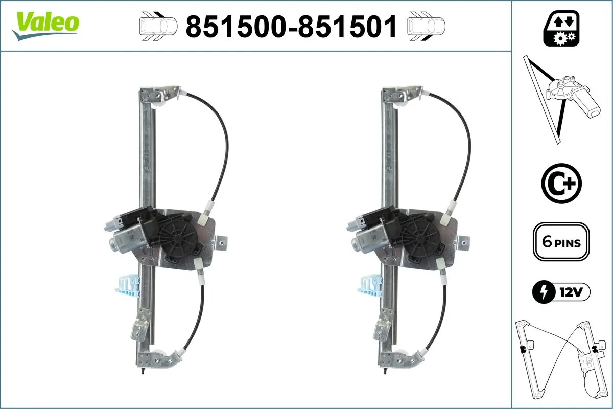 VALEO 851500 Window Regulator