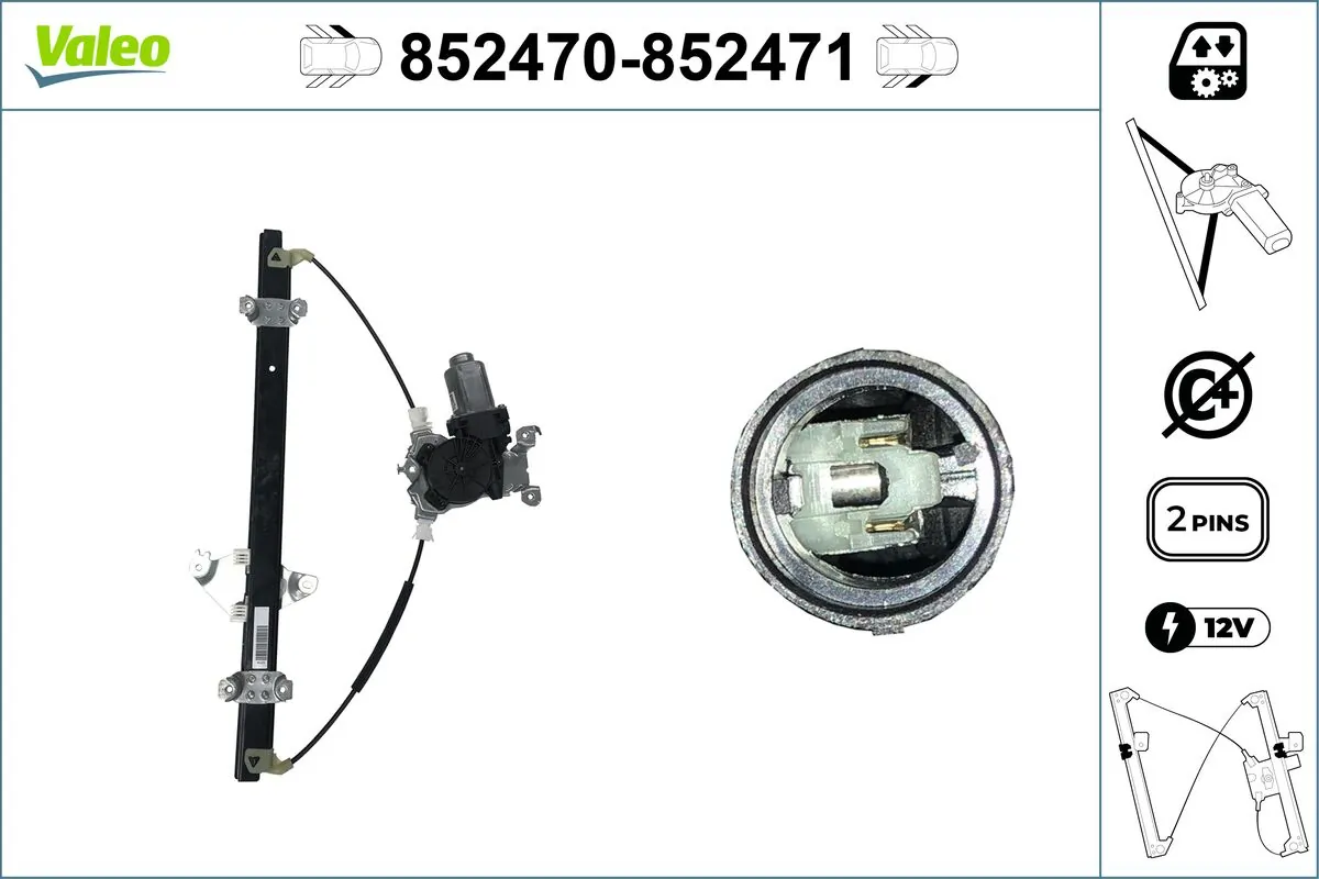 VALEO 852470 Window Regulator