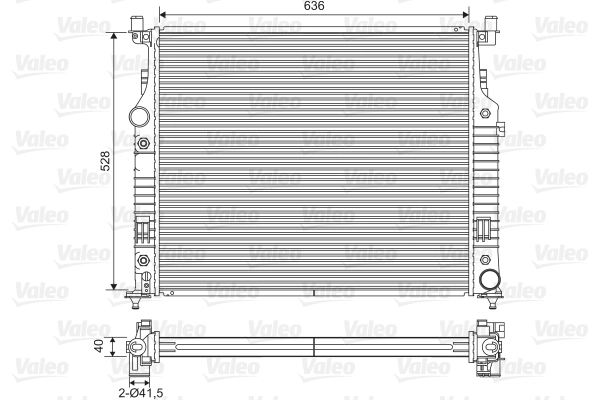 Radiator, engine cooling 701569