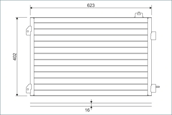 Condenser, air conditioning 817646