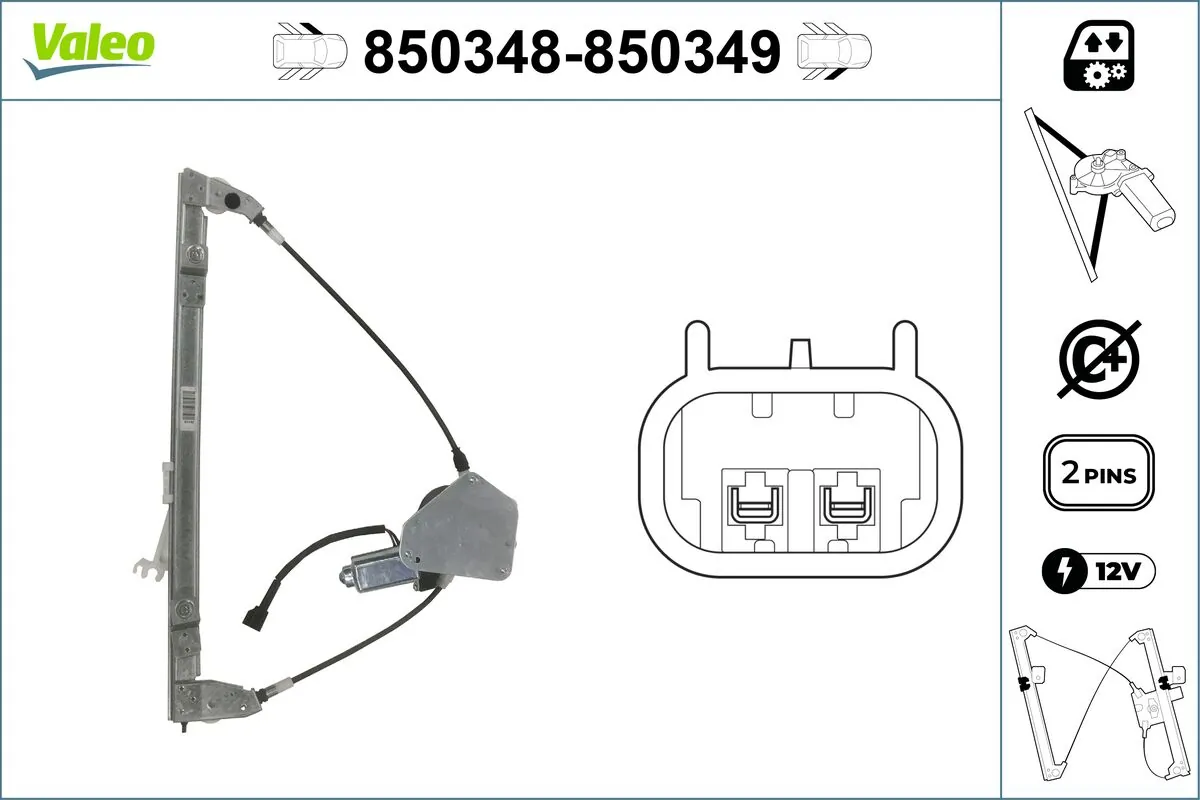 VALEO 850348 Window Regulator