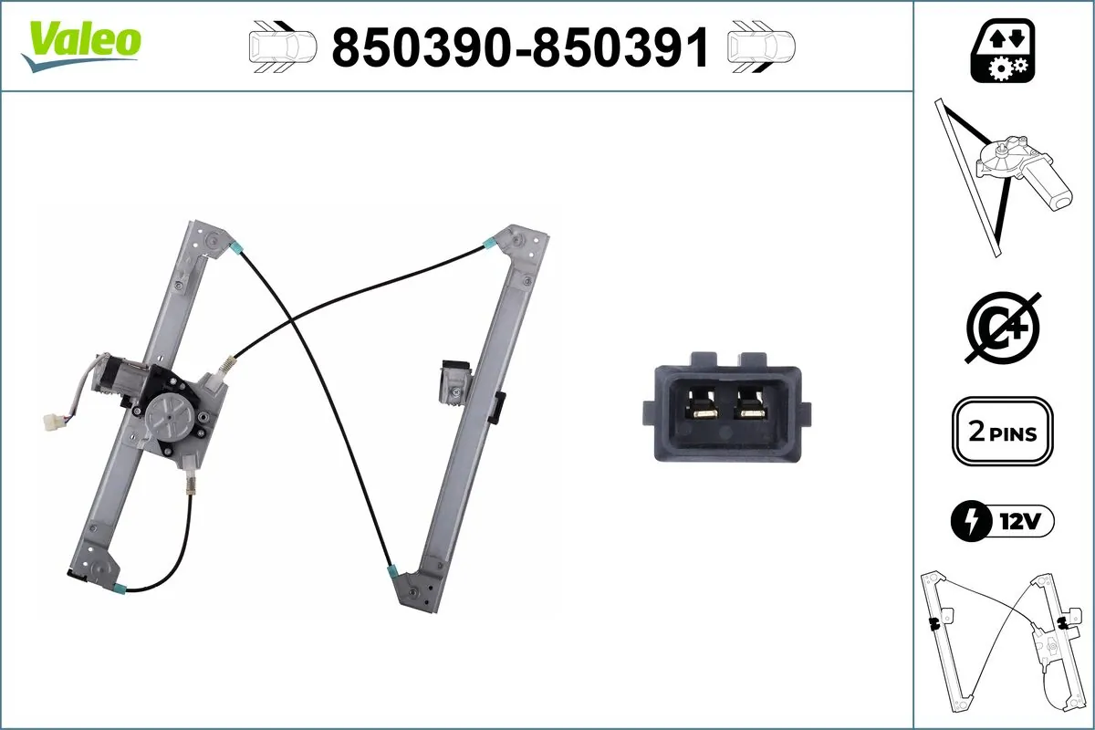 VALEO 850390 Window Regulator