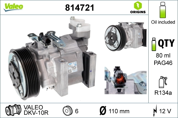 VALEO 814721 Compressor, air conditioning