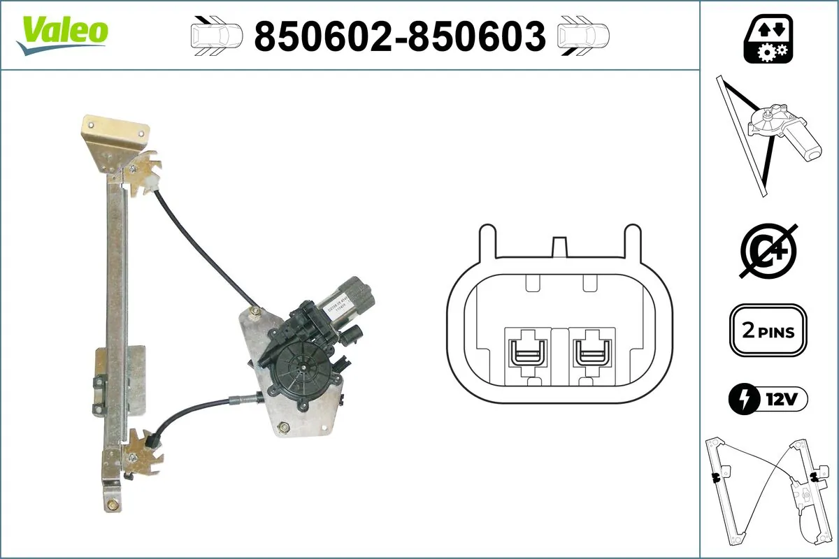 VALEO 850602 Window Regulator