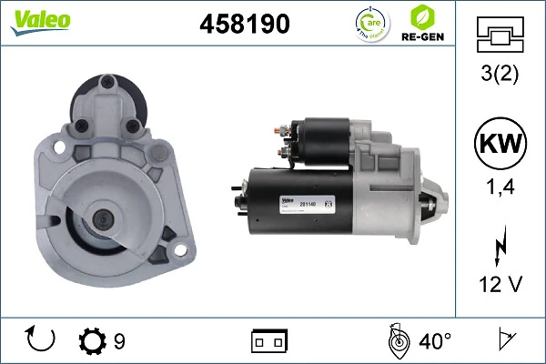 VALEO 458190 Starter