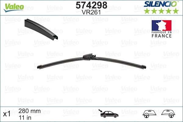 Wiper Blade SILENCIO REAR 574298