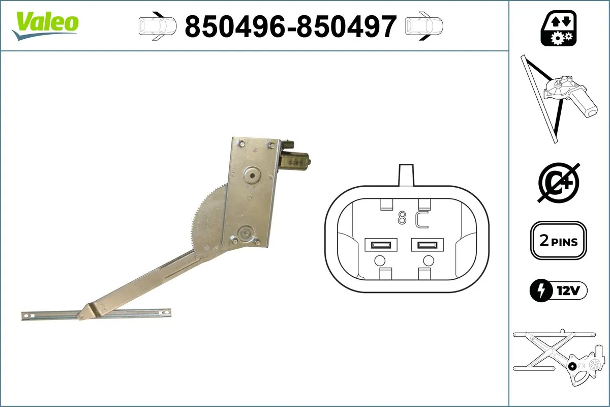 VALEO 850496 Window Regulator