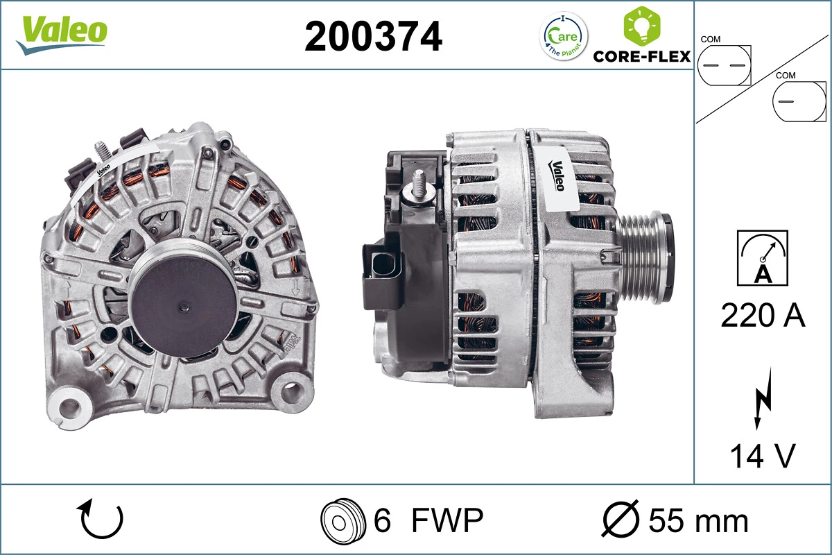 Alternator VALEO CORE-FLEX 200374