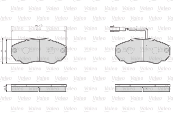 Brake Pad Set, disc brake OPTIPACK for LCV 872918