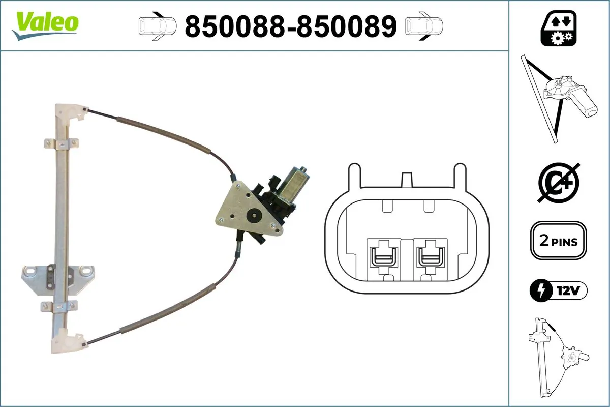 VALEO 850088 Window Regulator