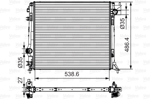 Radiator, engine cooling 701641