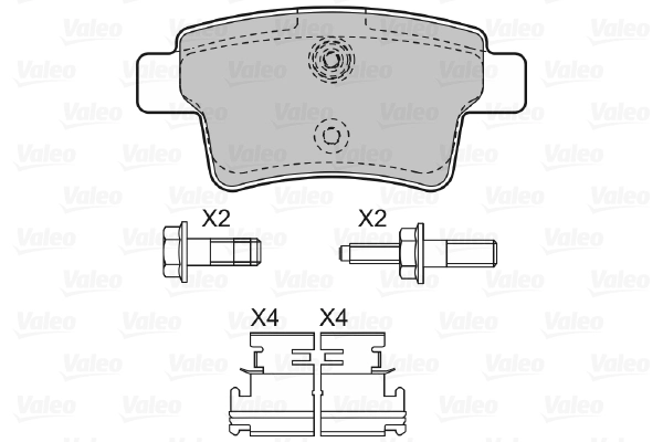 Brake Pad Set, disc brake 598936