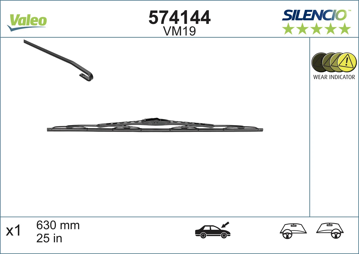 Wiper Blade SILENCIO CONVENTIONAL SINGLE 574144