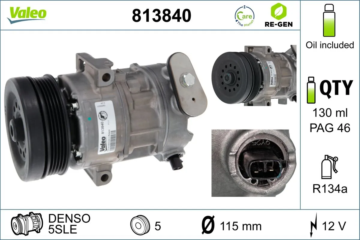 VALEO 813840 Compressor, air conditioning