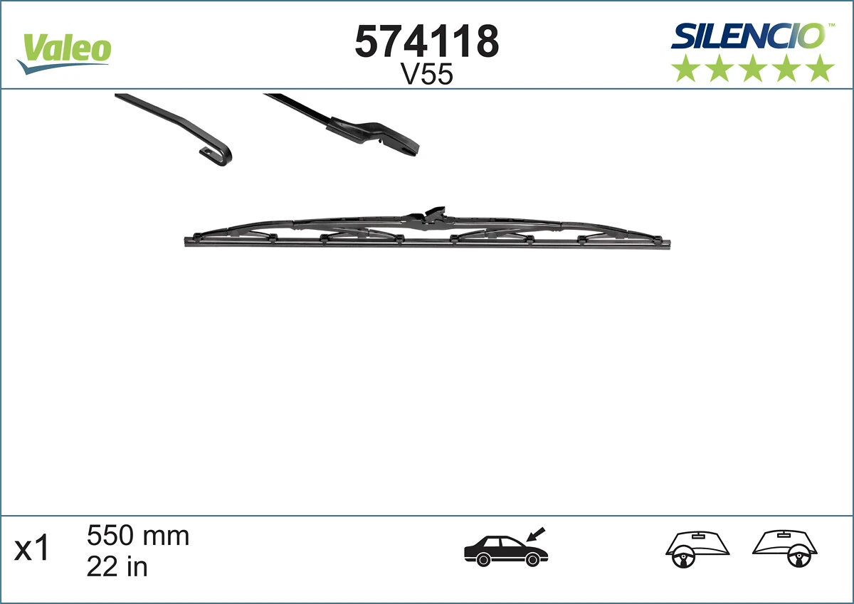 Wiper Blade SILENCIO CONVENTIONAL SINGLE 574118