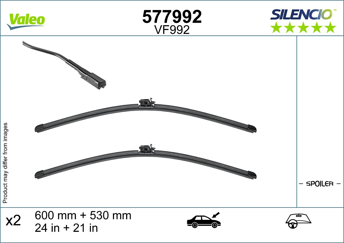 Wiper Blade SILENCIO FLAT BLADE SET 577992
