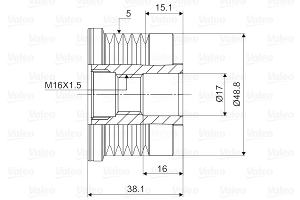 Alternator Freewheel Clutch VALEO NEW SPARE PART 588038