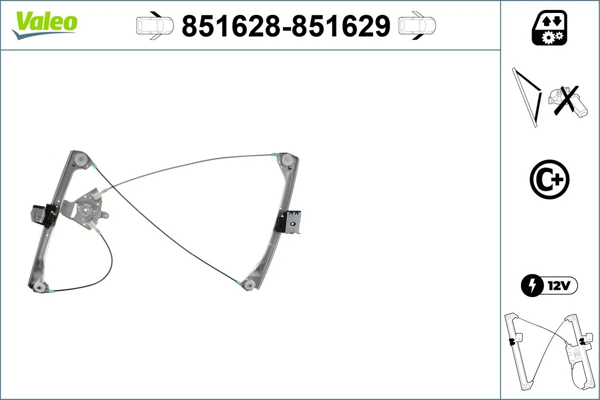 VALEO 851628 Window Regulator