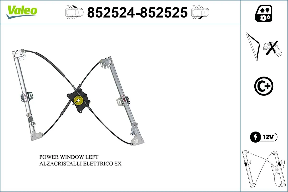 VALEO 852524 Window Regulator