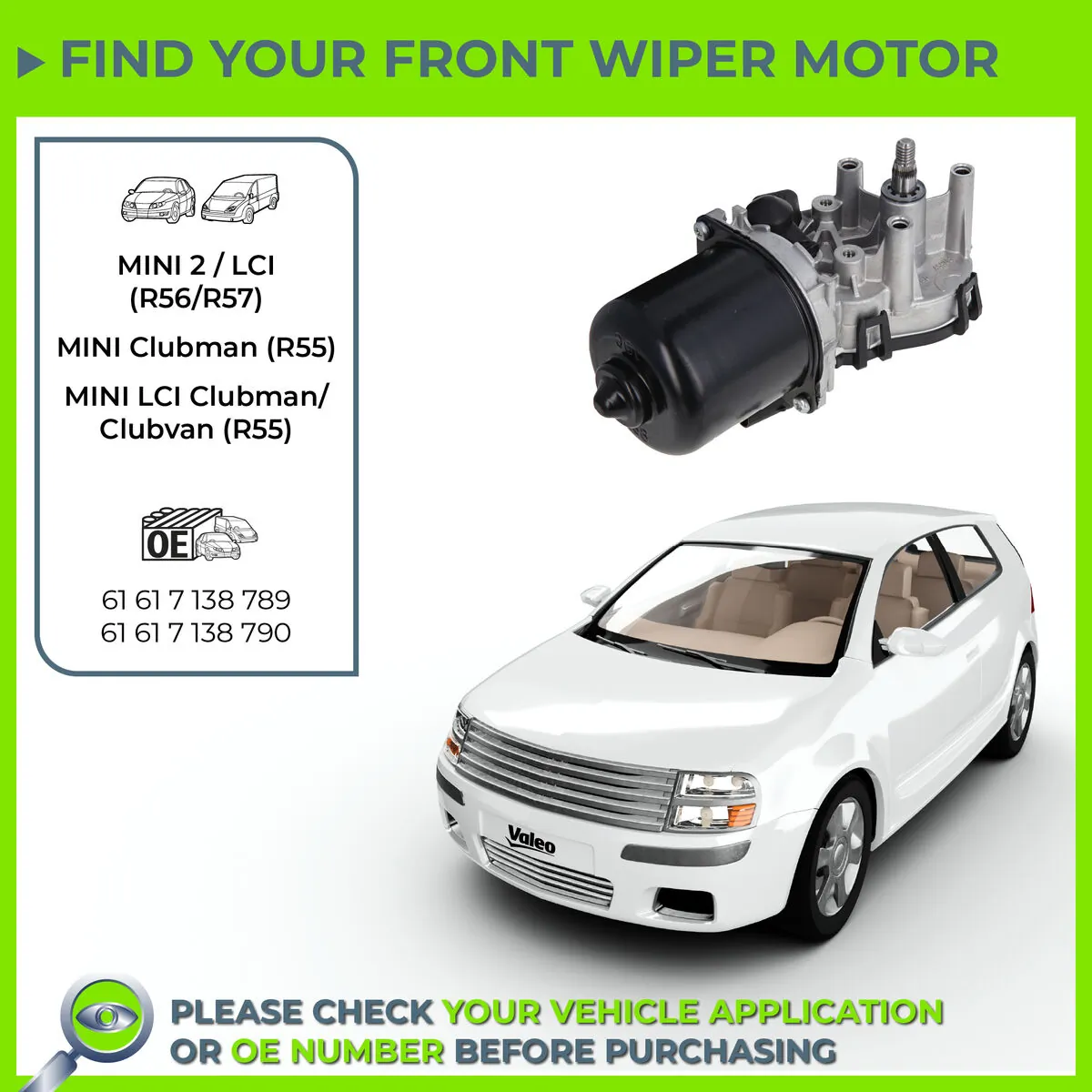 VALEO 582712 Wiper Motor
