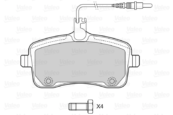 Brake Pad Set, disc brake 598662