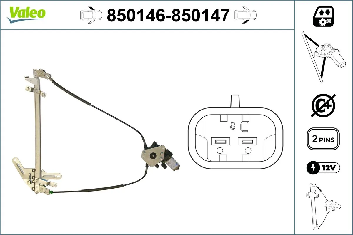 VALEO 850146 Window Regulator