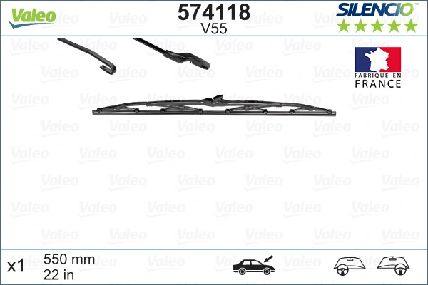 Wiper Blade SILENCIO CONVENTIONAL SINGLE 574118